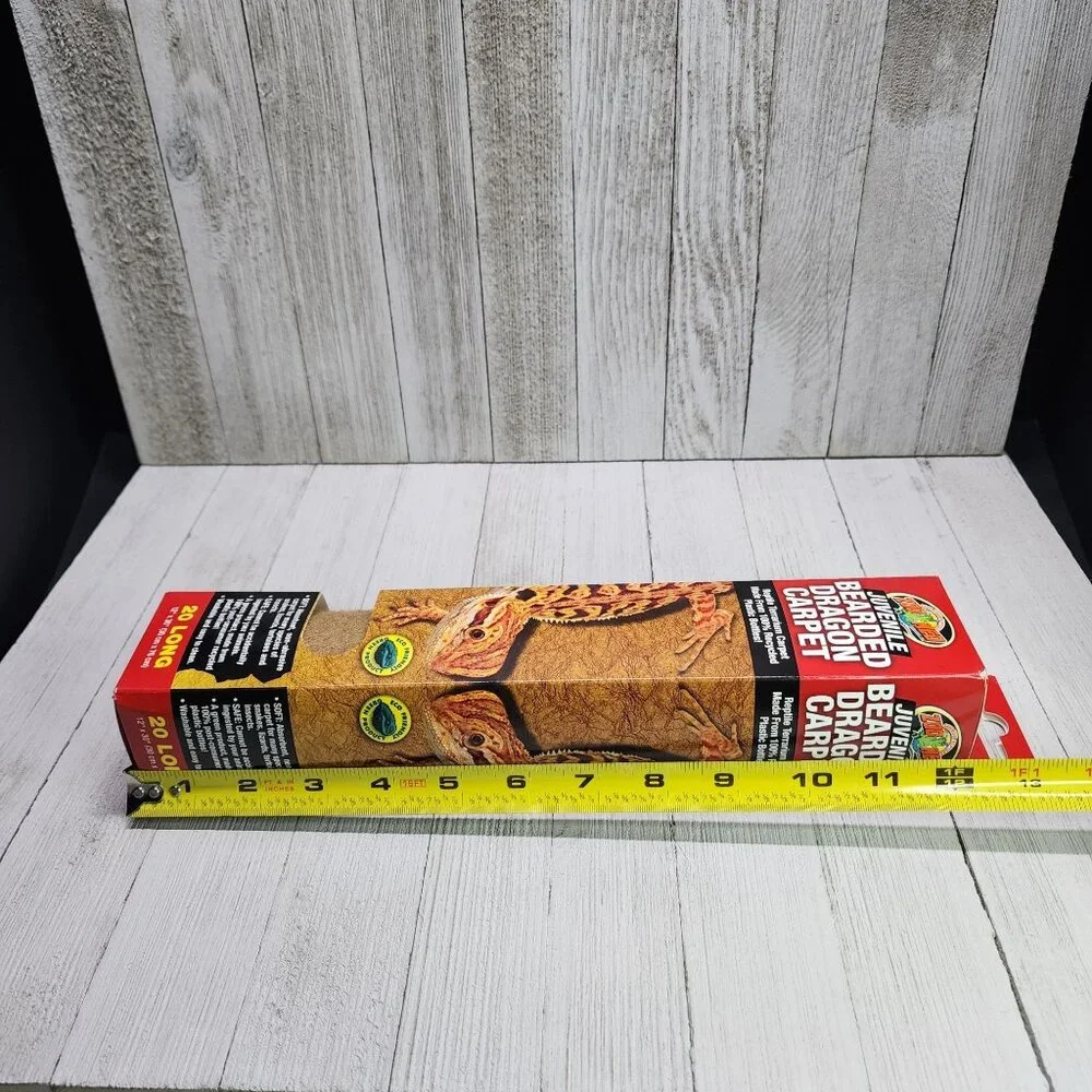 Zoo Med Juvenile Bearded Dragon Reptile Terrarium Carpet 20 Long 12 x 30 in